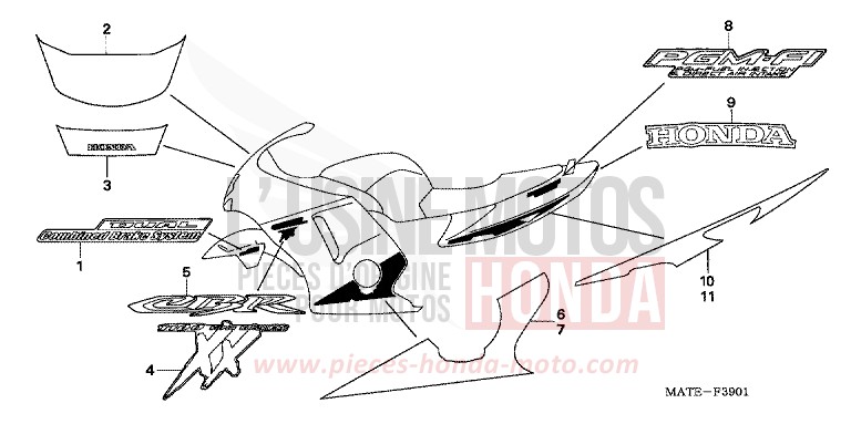 STRIPE/MARK (2) for Super Blackbird IRON NAIL SILVER METALLIC-U (NH167D) from 2006